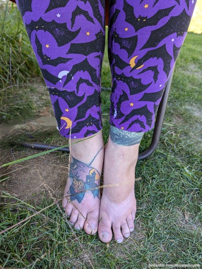 Leggings and Bare Feet: A Halloween Treat