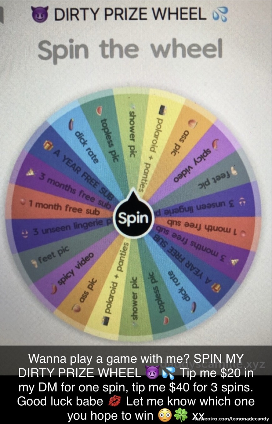 DIRTY PRIZE WHEEL 🏆 what will you win? 1