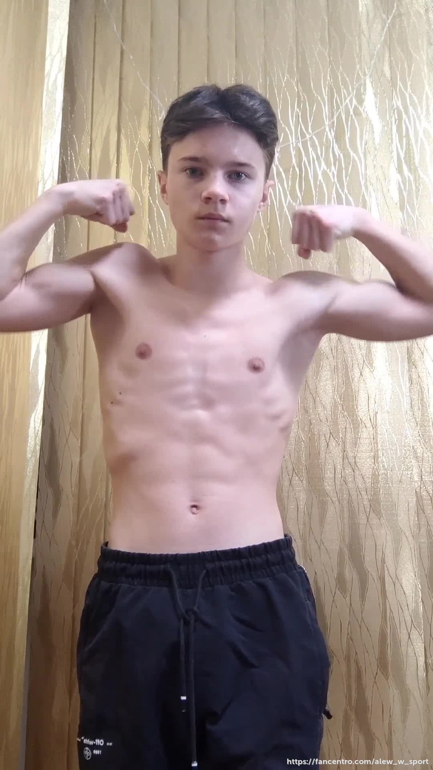 New hot flexing with cum
