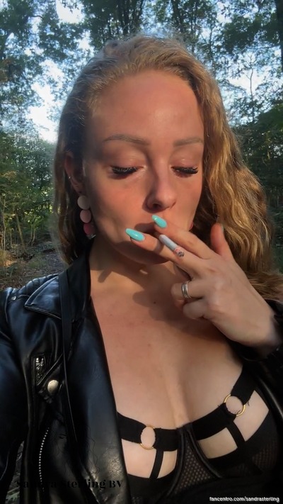 Smoking Two Cigs In A Row In The Woods