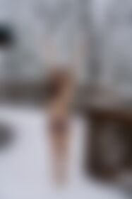 Naked in the snow! - post hidden image