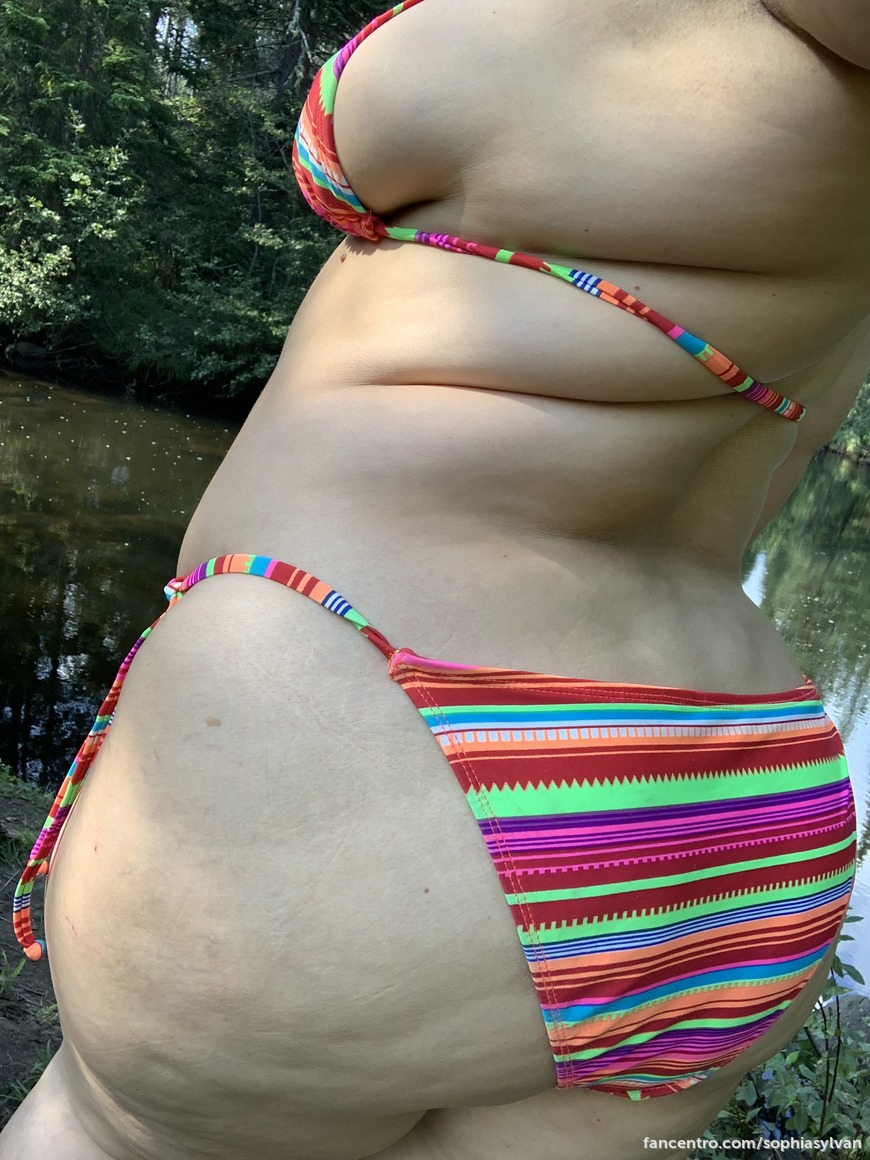 Neon Bikini by the River 🌊 1