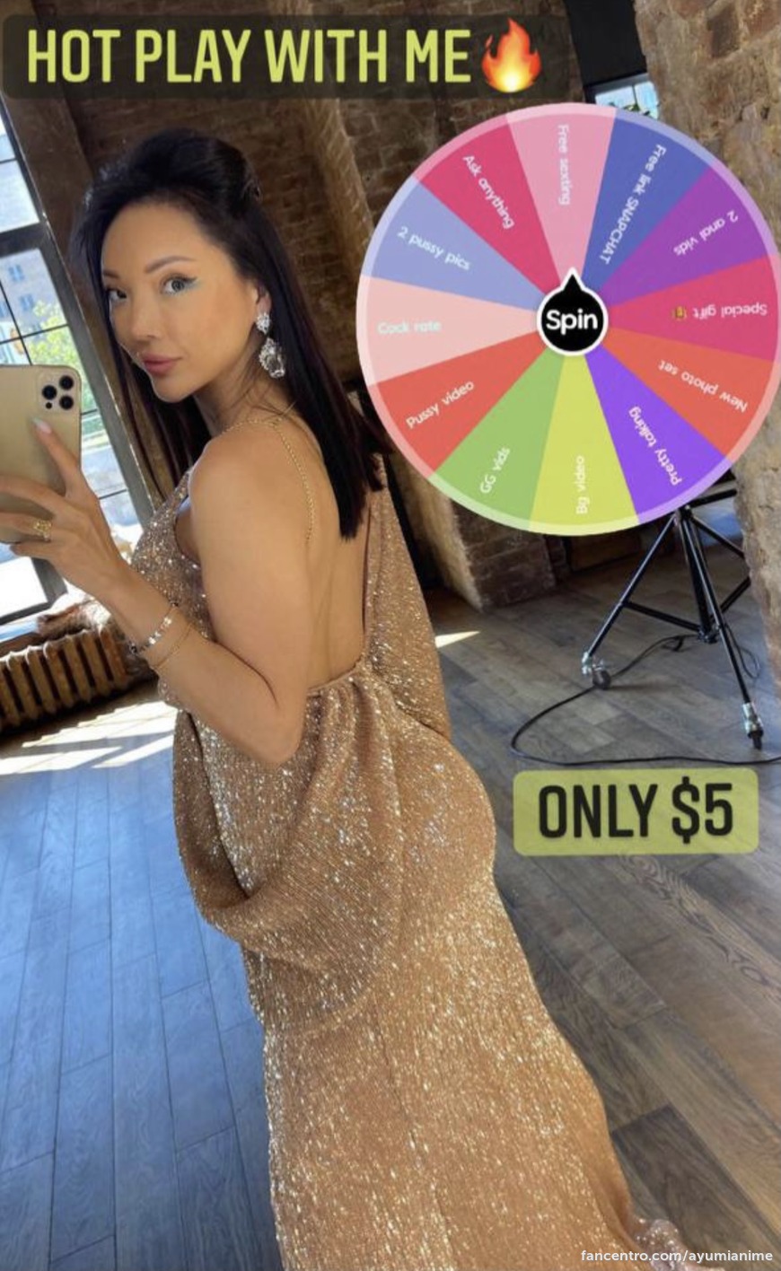 Tip $5 to play
Spin the wheel and get a prize 🎁 1