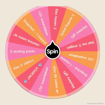 🎡 Spin the Wheel - Altijd prijs! ✨ 
Met dit rad krijg je altijd meer waarde voor je inzet! Het beste? Je mag zelf draaien! 🎁
Stuur mij een DM dat je aan het rad wilt draaien, en ik stuur het rad zo snel mogelijk in DM naar jou!