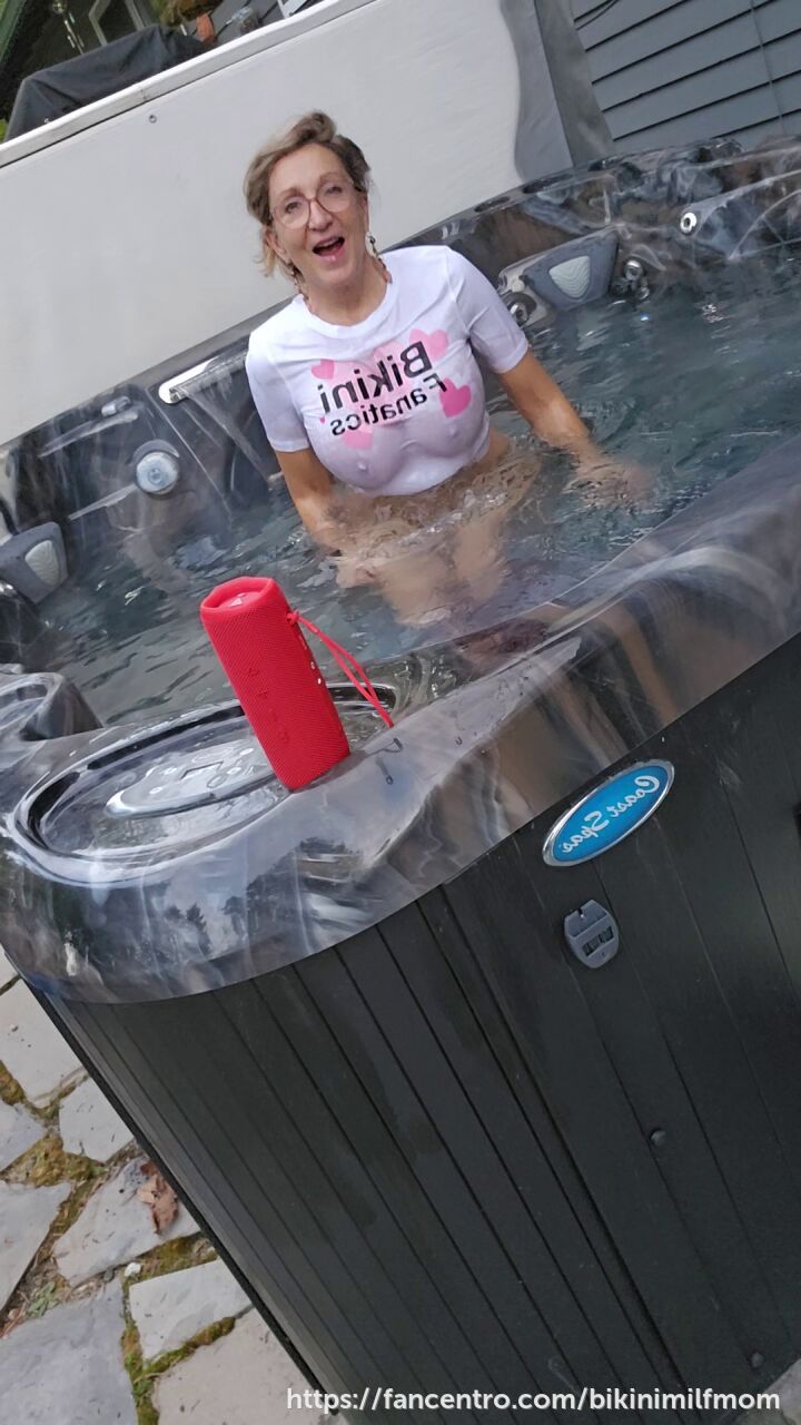 Bikinifanatics Wet T-shirt in the Hot Tub 1
