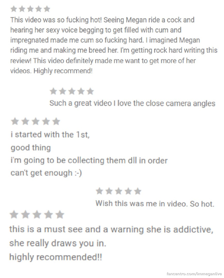 Some of your reviews after watching the exclusive videos 💦 1