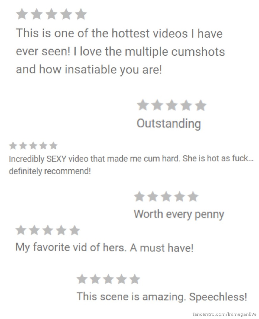 Some of your reviews after watching the exclusive videos 💦 1