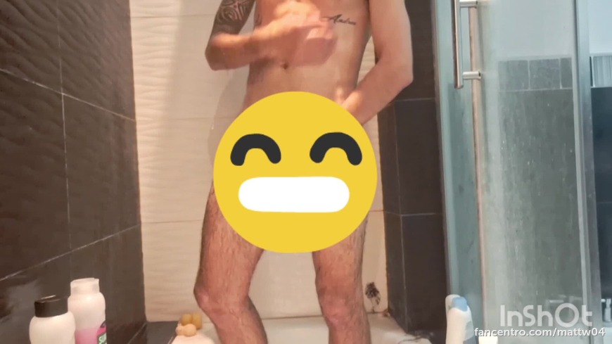 Shaving my dick and testicles in the shower 1foreground