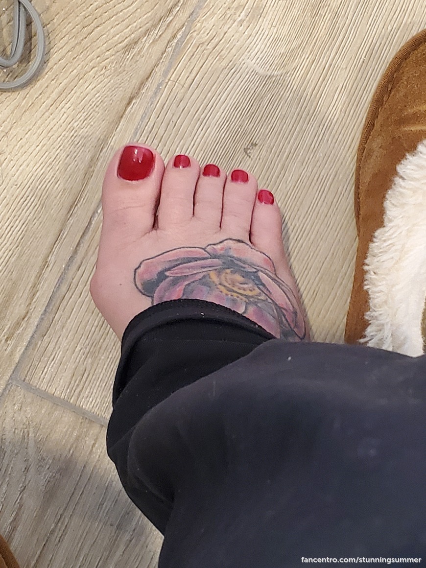 my pani pedi sponsor requested red 1