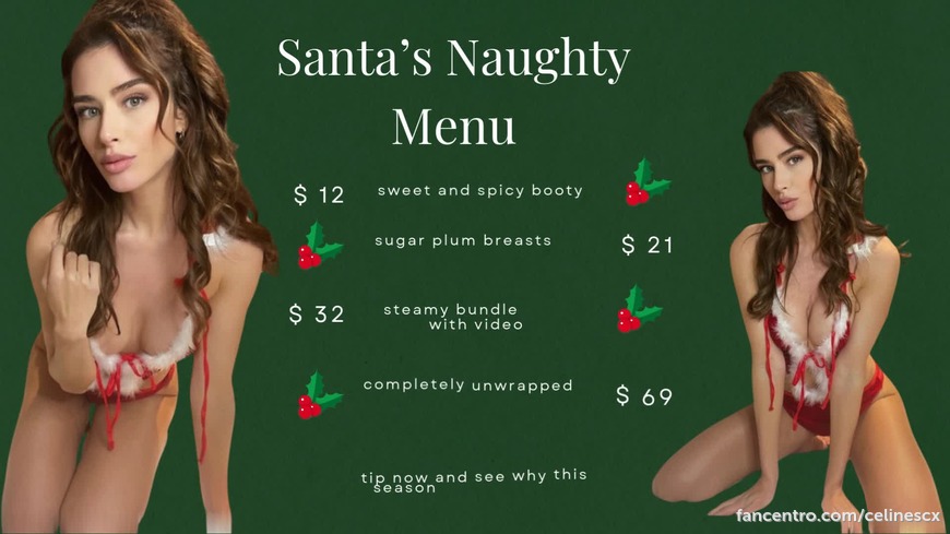 Are you ready for Santa's Naughty Menu? 🫦 1foreground