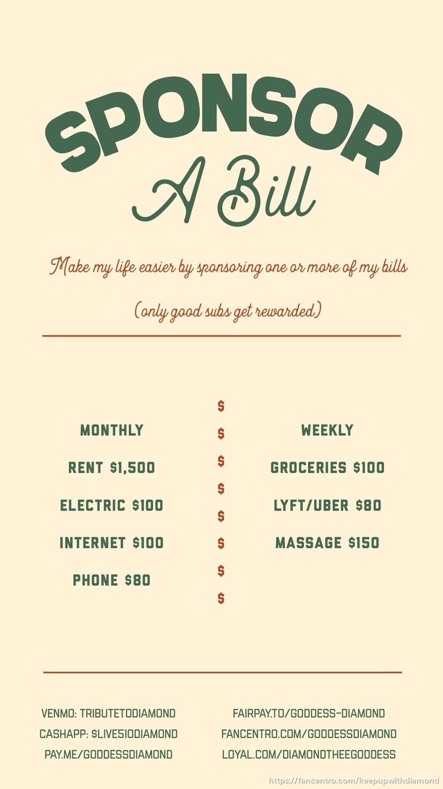 Sponsor a bill