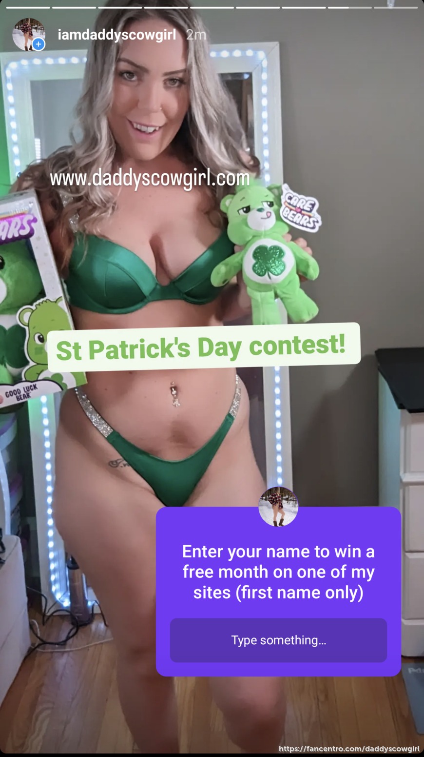 Contest! Win one free month on one of my sites!
