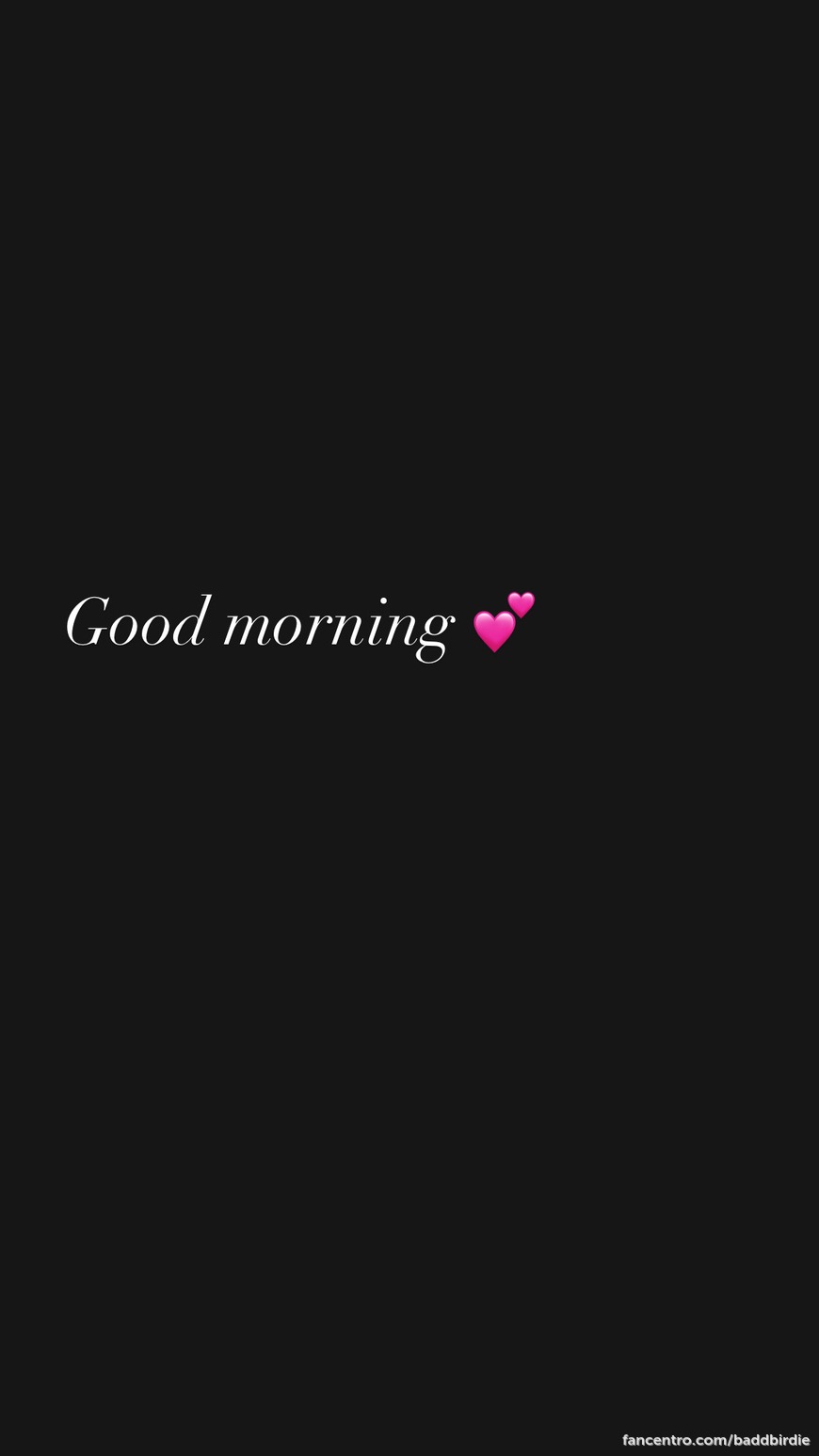 Good morning 💕 1