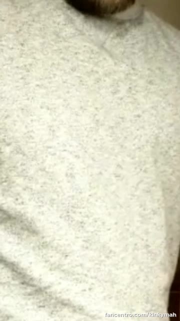 Uncut White Dick cums out of Jeans 1foreground