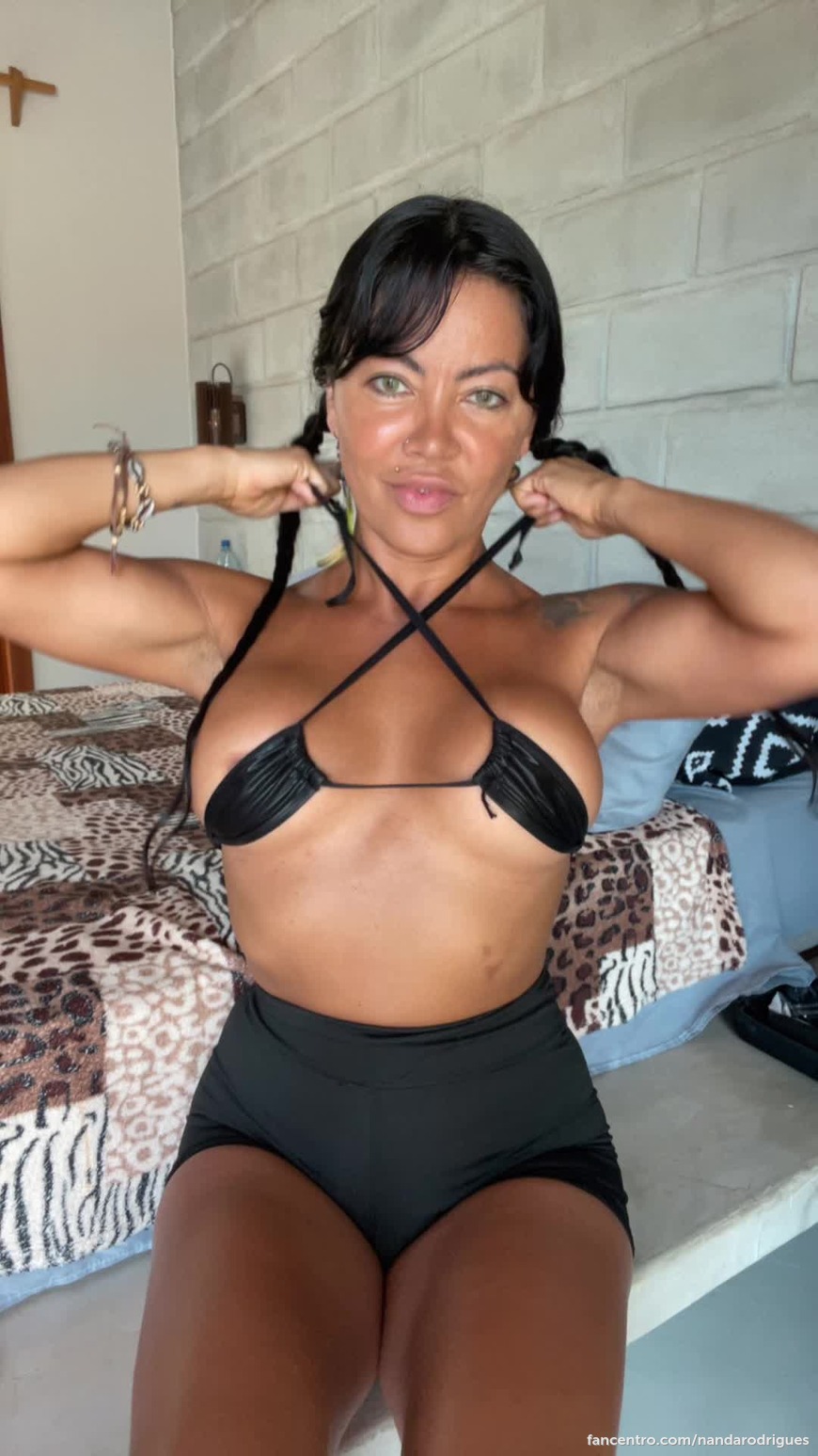 😈🌞*"Nothing hits quite like a black bikini on sun-kissed skin." 1foreground