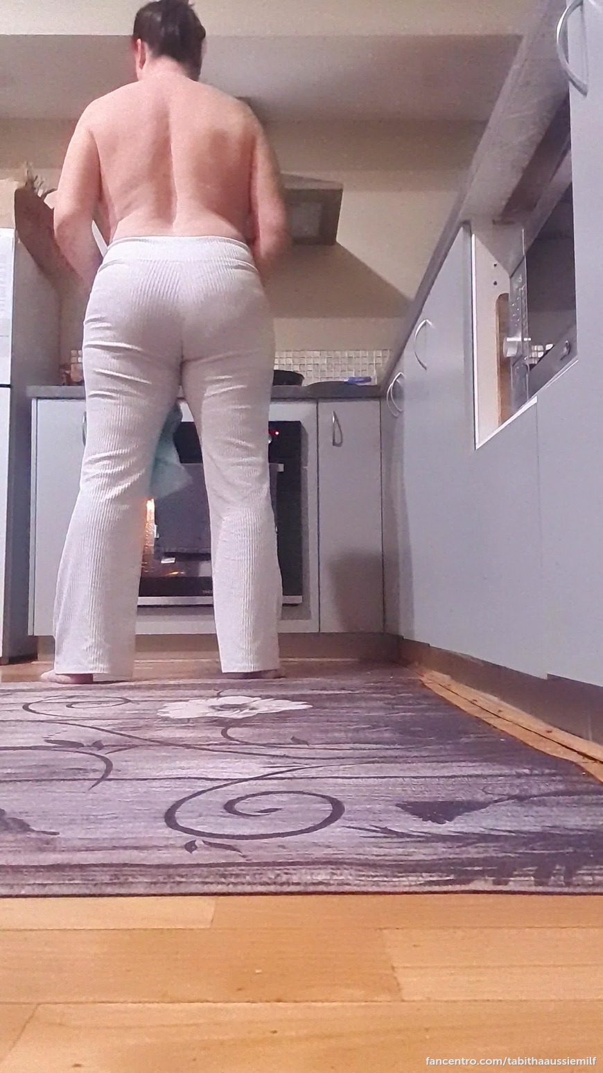 This is the version you needed to see.
Stripping down to bake us dinner. 1foreground