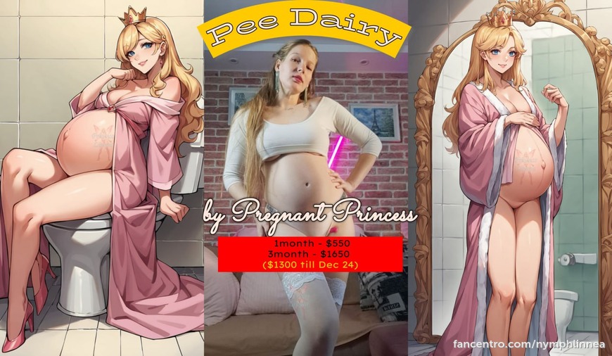 ☄️ Special content for Extra Kinksters don't miss Christmas deal 🎄Pregnancy Pee Diary. 💦 1