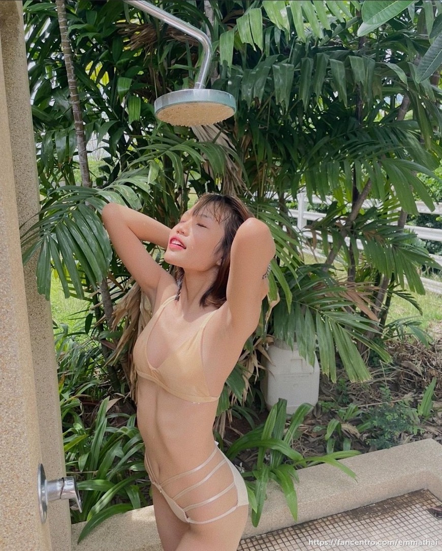 Taking shower in bikini 🚿