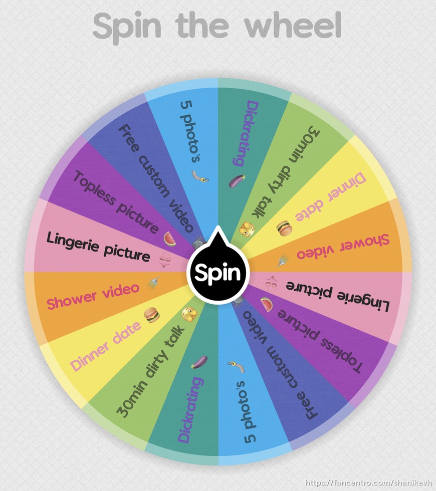 Spin the weel and win a diner date 🍔 tip me 30$ (max 5 spins)