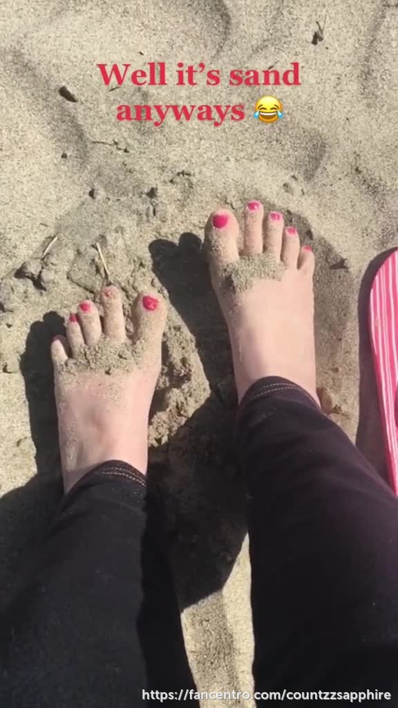 Sand and toes