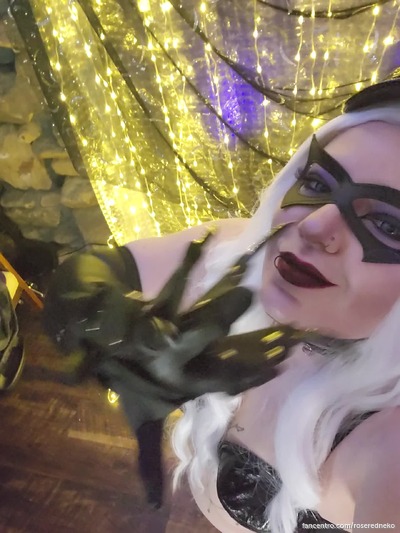 New Year's Black Cat cosplay!