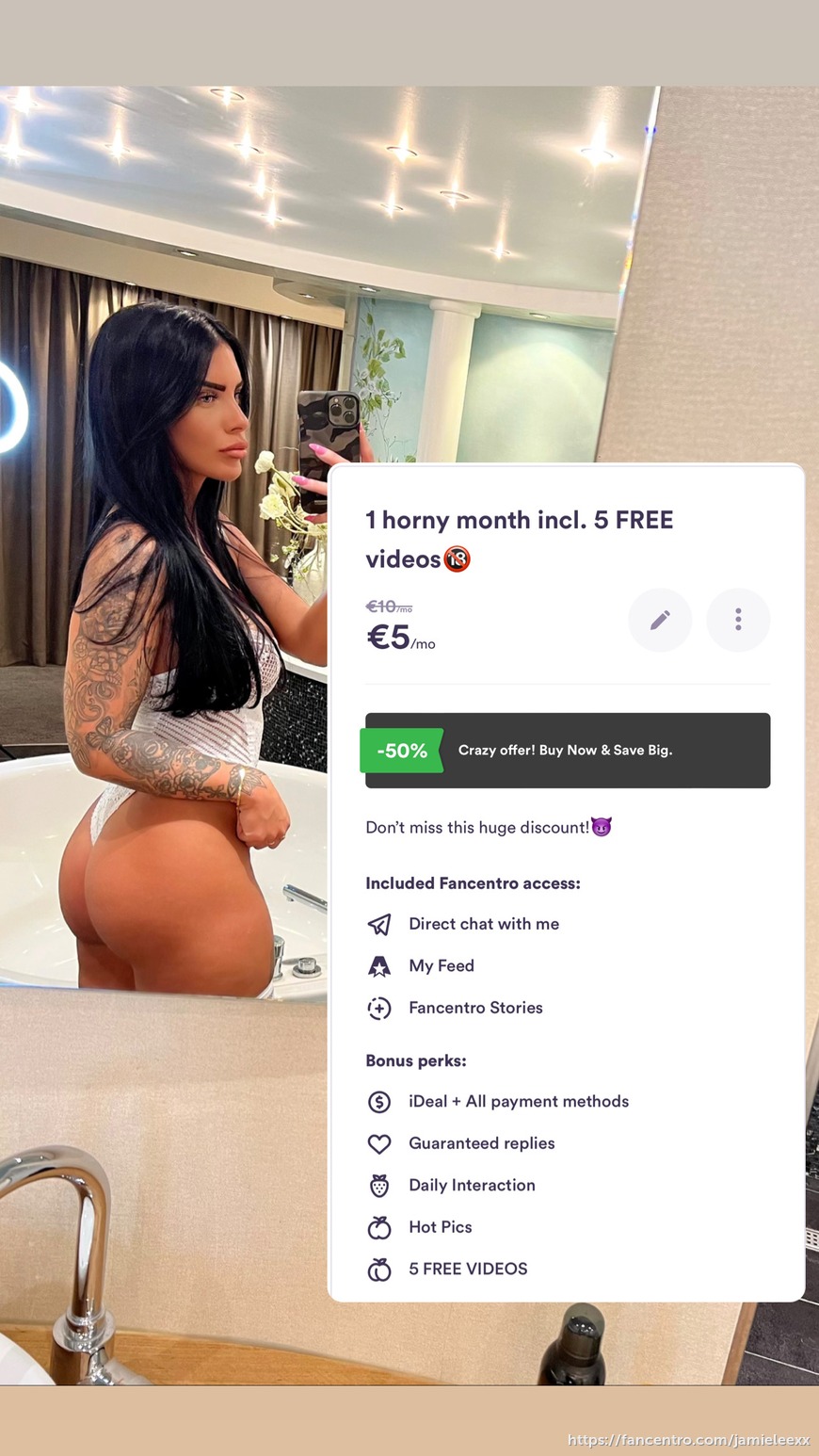 Weekend discount! Subscribe for €5 incl. 5 videos👇🏽🔞