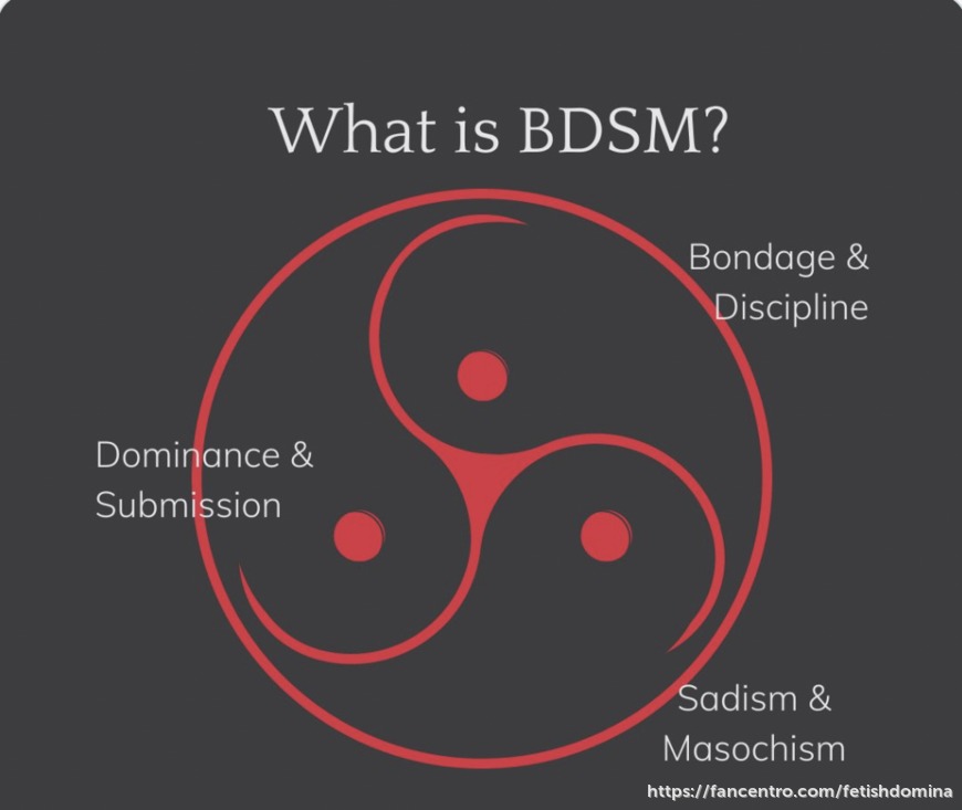 the BDSM lifestyle participant can be identified by one of three clearly identifiable groups
1 A Top ( A Dominant, Master or Top)
2 A bottom ( A submissive, slave, or bottom)
3 A Switch