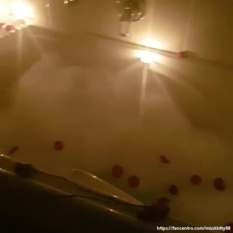 Hot steamy candlelit bath 1foreground