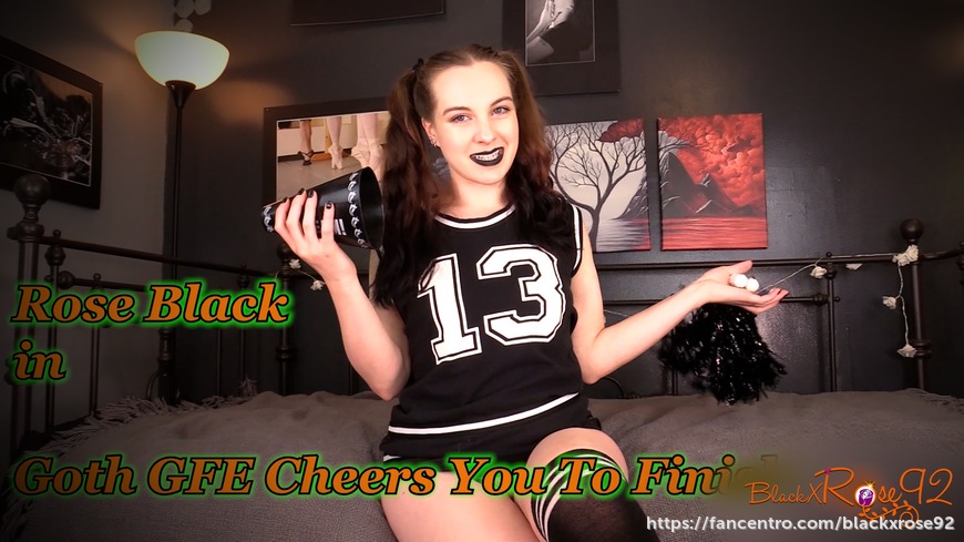 Goth GFE Cheers You To Finish