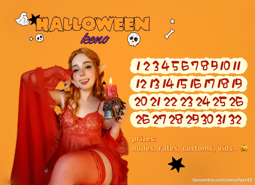 🎃 Lets play keno! 🎃

🦇 Tip your number
🦇 Get your prize in Dm 💦 1