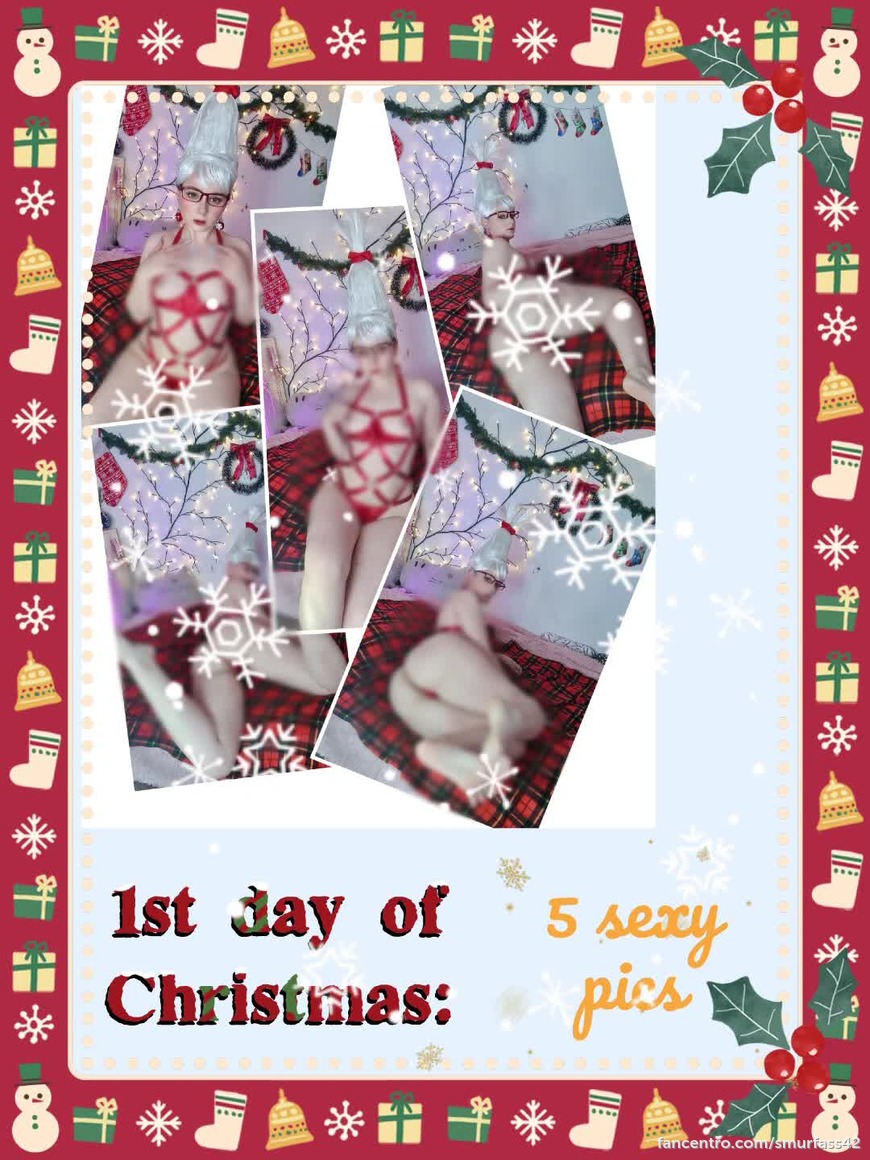🎁 For the 1st day of xmas ill bring u...  5 sexy pics ❤️ (in DM)