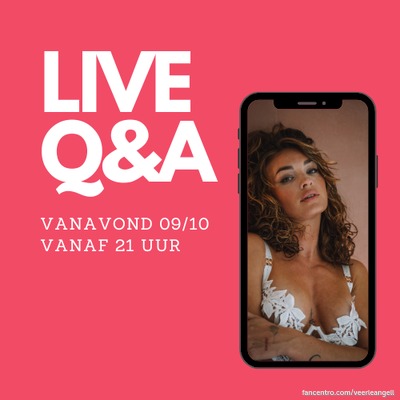 Vanavond ga ik live om 21:00 uur. Ben je erbij?  💋