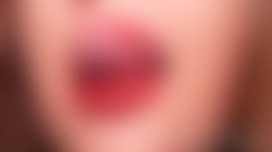 BBW licks her red lips - red matte lipstick - post hidden image