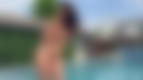 Come spend the weekend with by the pool in my birthday suit! 🏝😜 - post hidden image