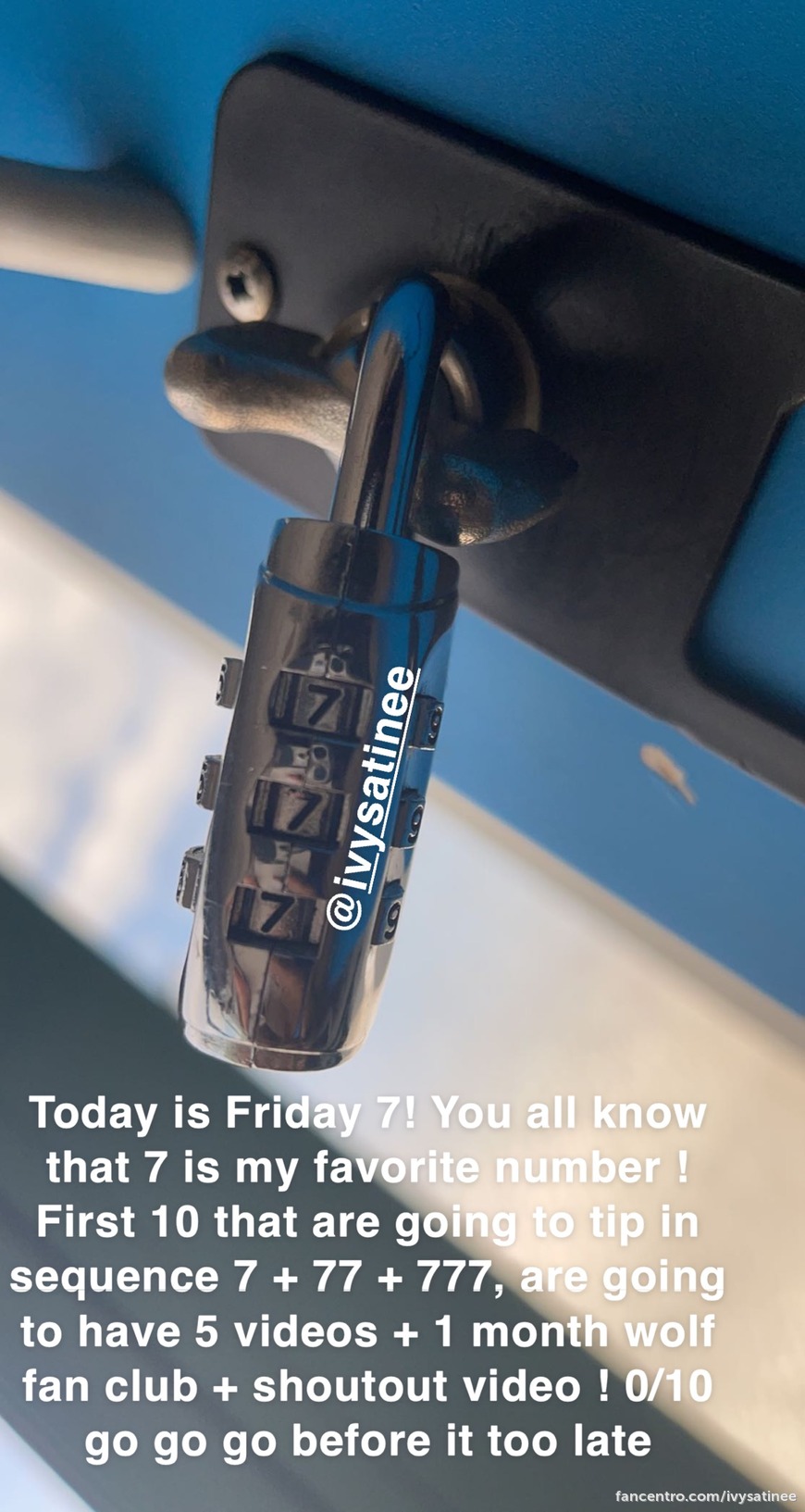 Today is Friday 7! 1