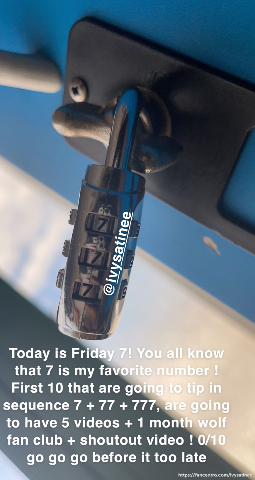 Today is Friday 7! 1
