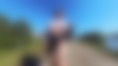 A walk braless along the river 😁 - post hidden image